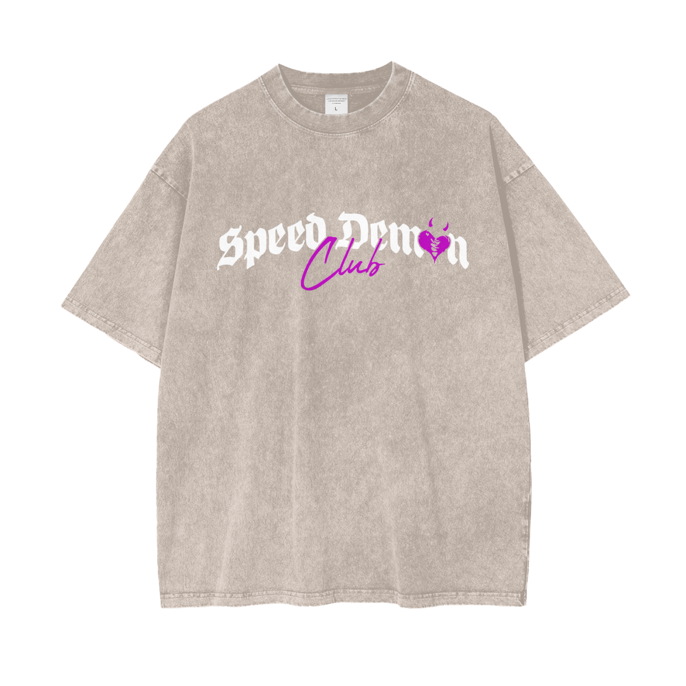 Demon Club Oversized Washed T-Shirt | Official Streetwear