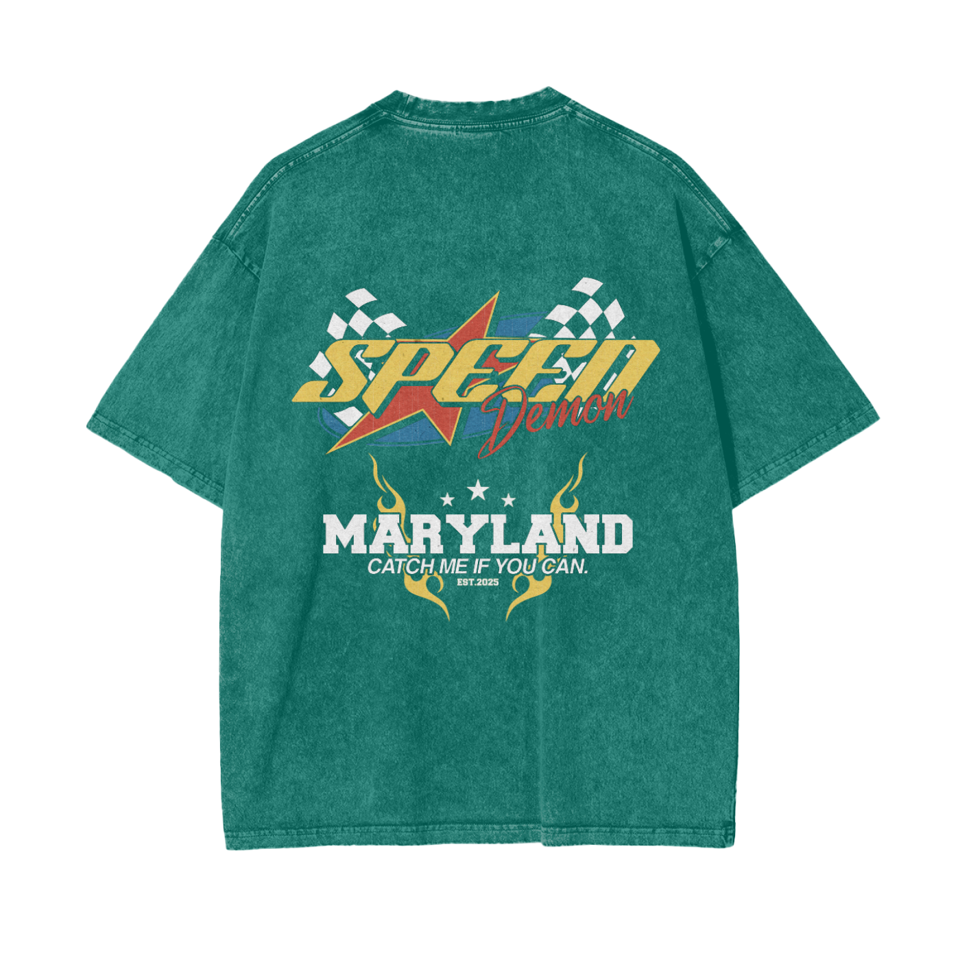 Speed Demon "Maryland" Washed T-Shirt
