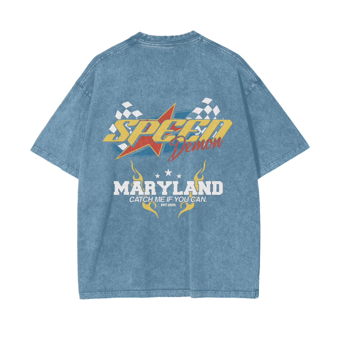 Speed Demon "Maryland" Washed T-Shirt