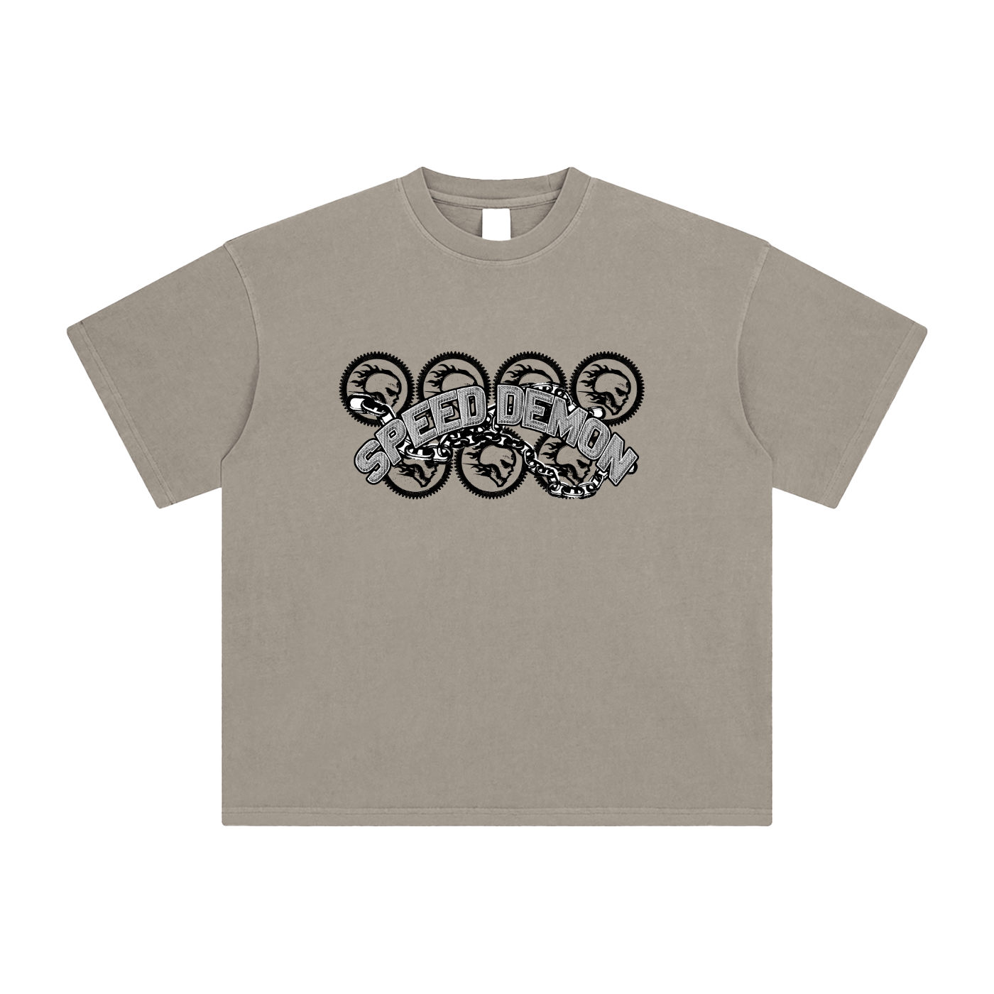 Speed Demon Chains Washed T-Shirt | Unisex Streetwear