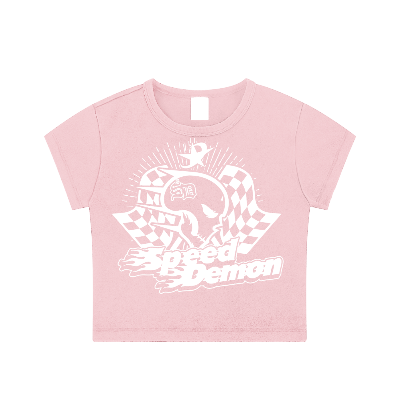Speed Demon Racing Washed Crop Top