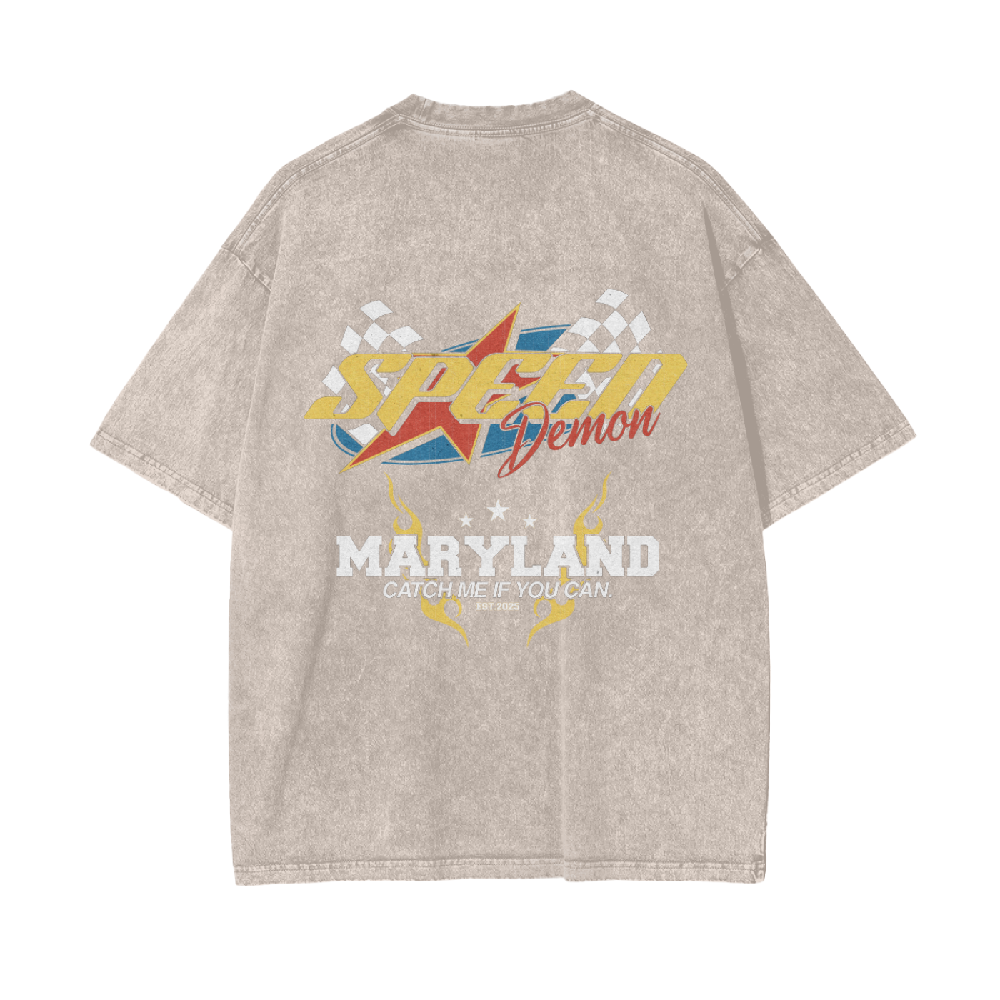 Speed Demon "Maryland" Washed T-Shirt