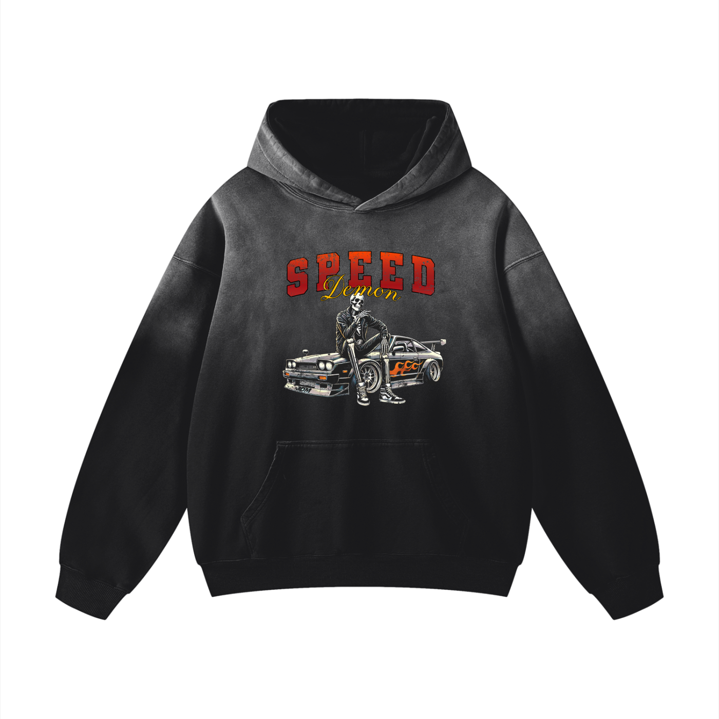 Skeleton Sunfade Oversized Hoodie