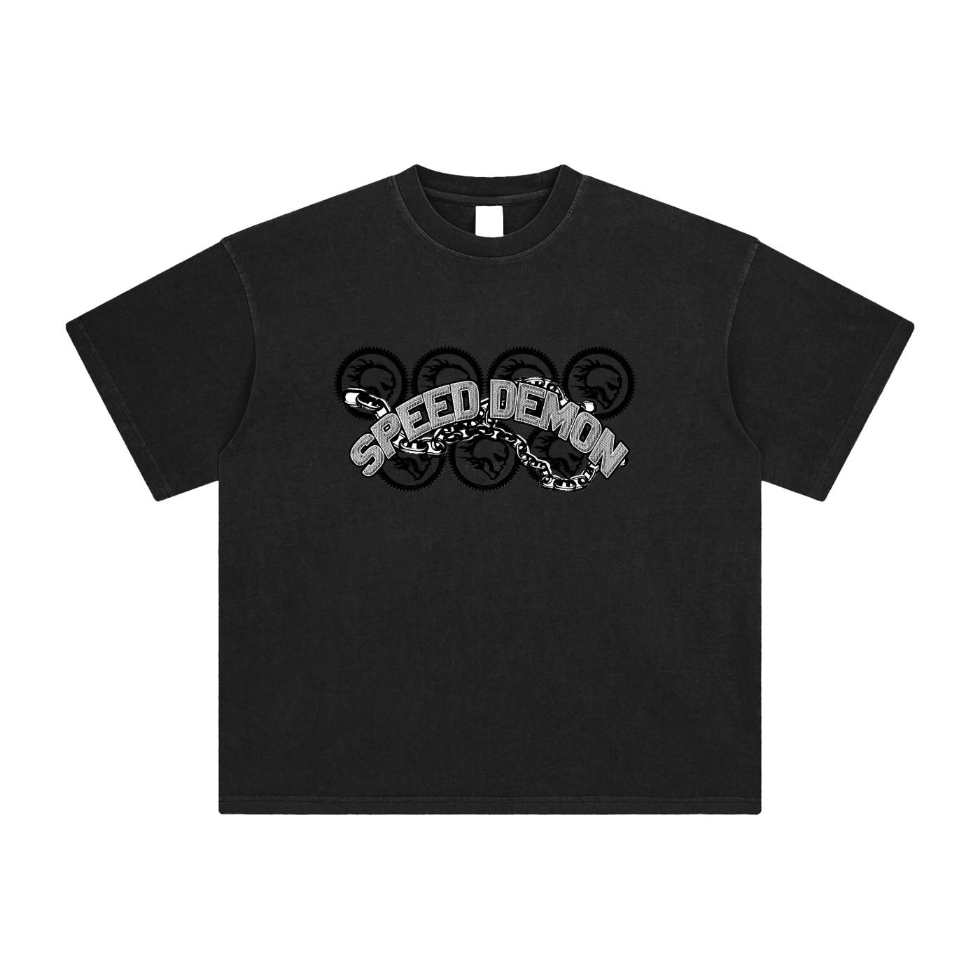 Speed Demon Chains Washed T-Shirt | Unisex Streetwear