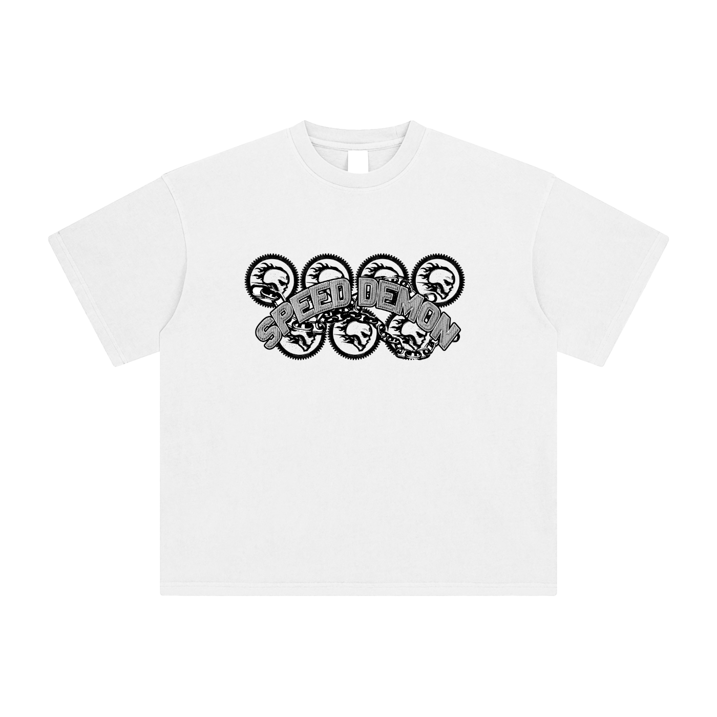 Speed Demon Chains Washed T-Shirt | Unisex Streetwear