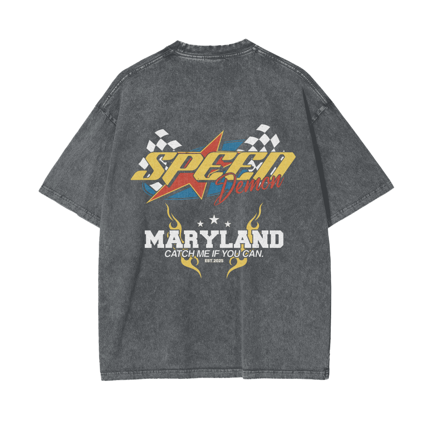 Speed Demon "Maryland" Washed T-Shirt