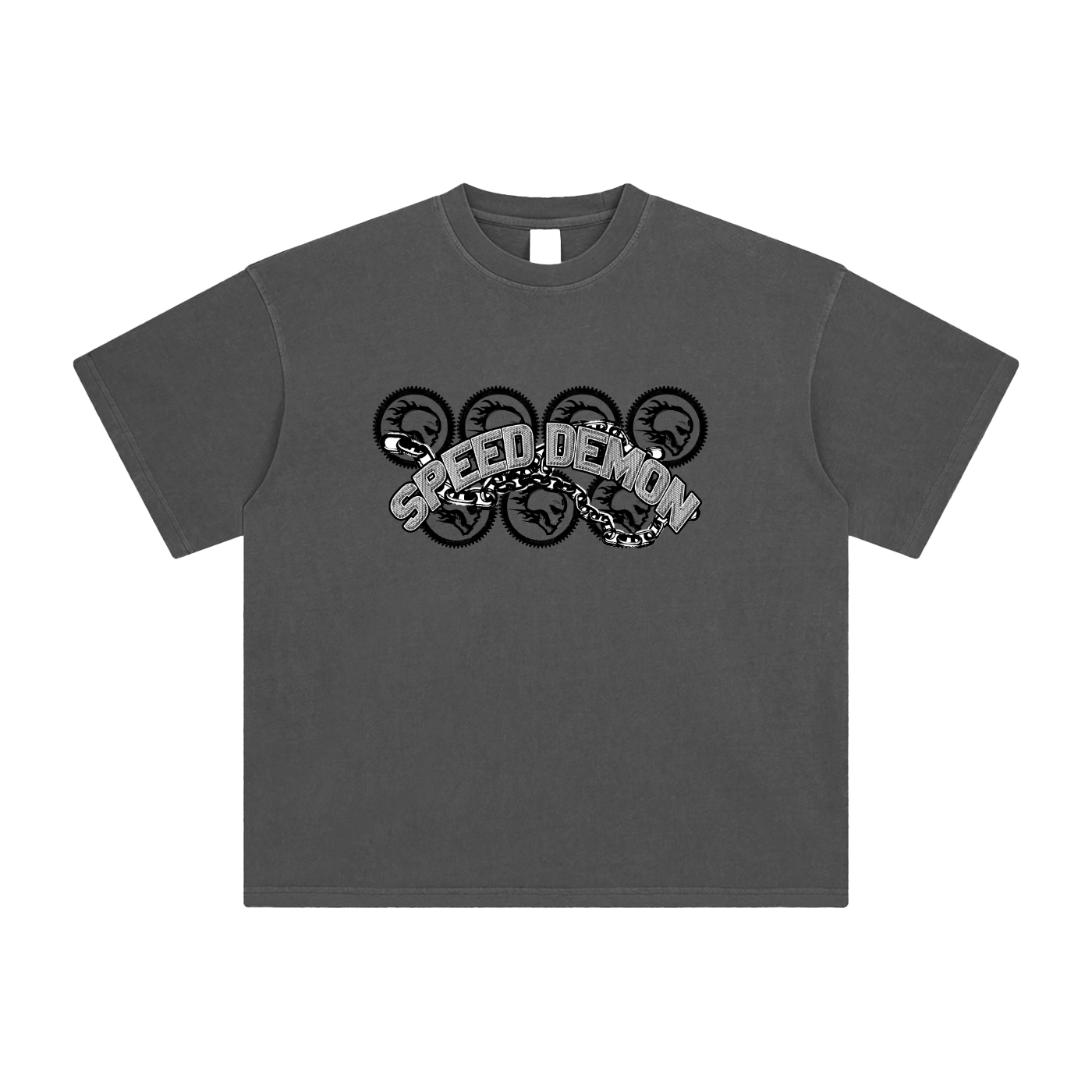 Speed Demon Chains Washed T-Shirt | Unisex Streetwear