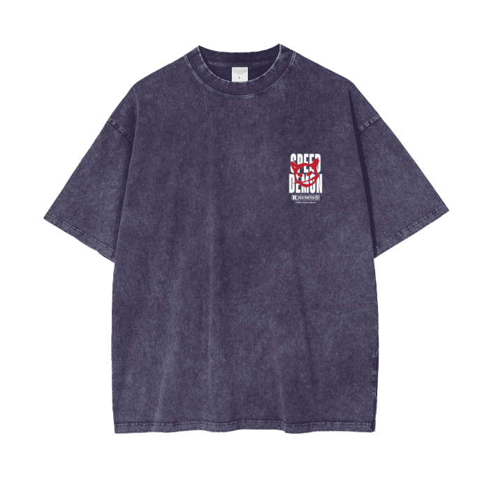 Don't Get Caught - Acid Wash Oversize T-Shirt