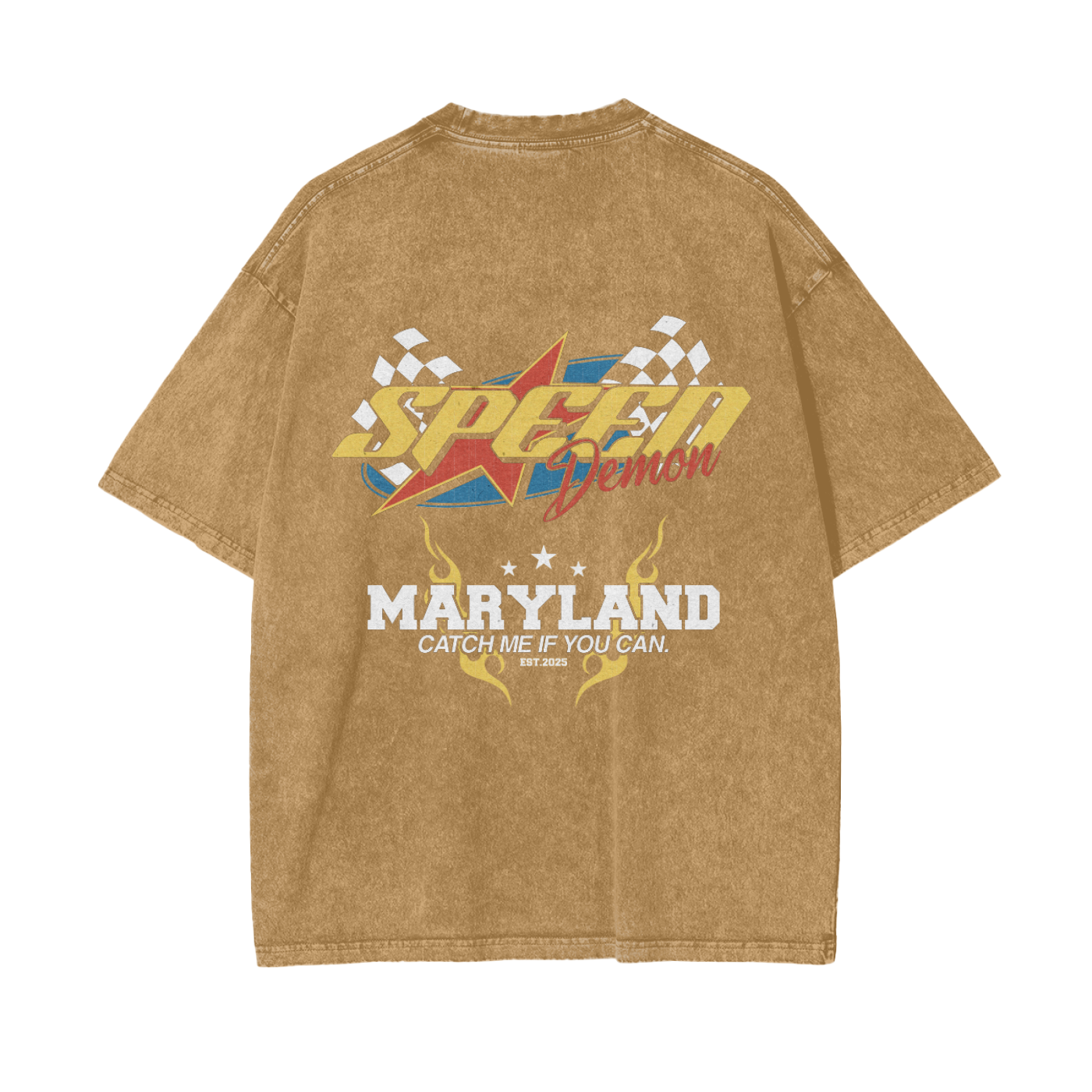 Speed Demon "Maryland" Washed T-Shirt