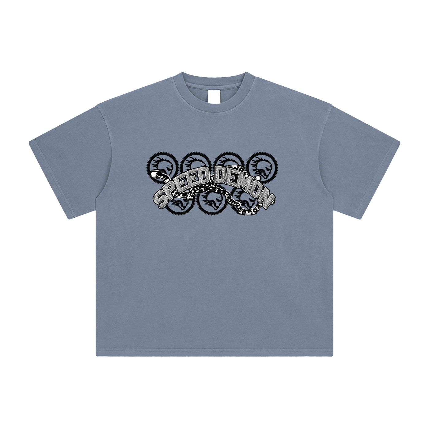Speed Demon Chains Washed T-Shirt | Unisex Streetwear