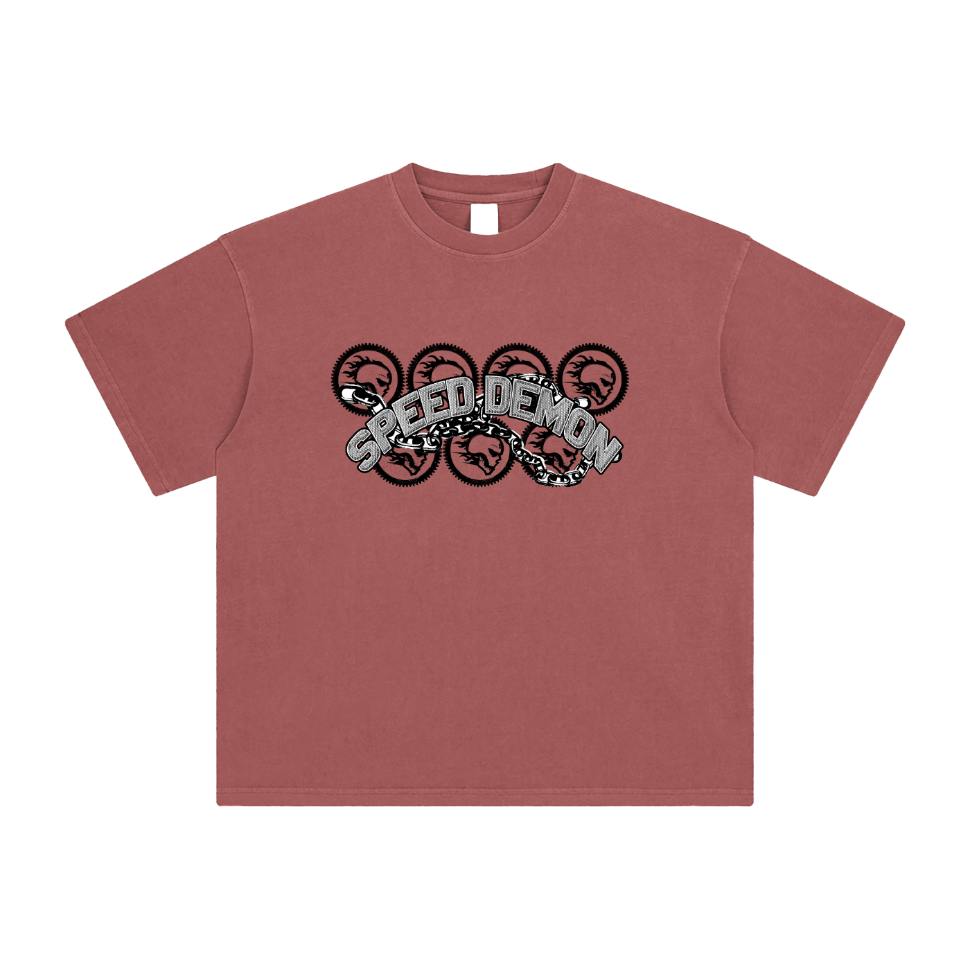 Speed Demon Chains Washed T-Shirt | Unisex Streetwear