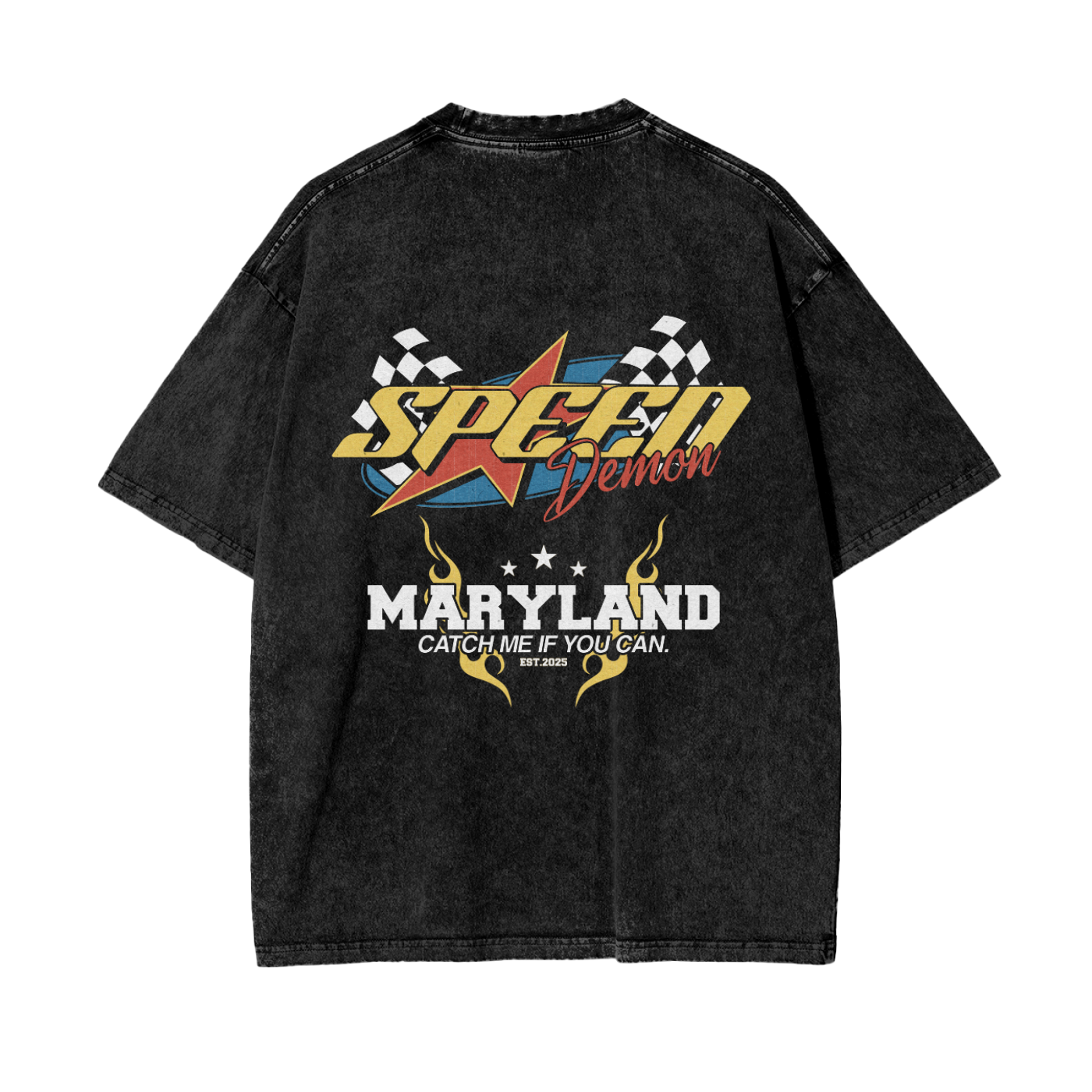 Speed Demon "Maryland" Washed T-Shirt
