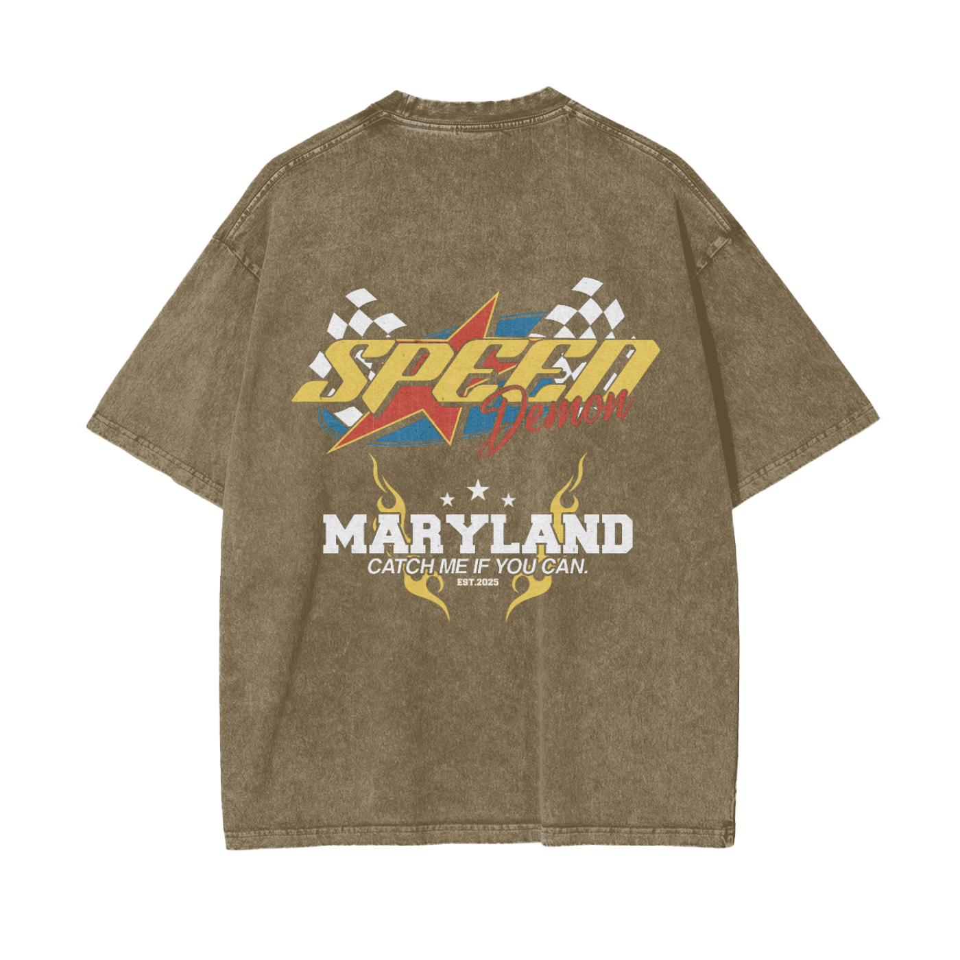 Speed Demon "Maryland" Washed T-Shirt