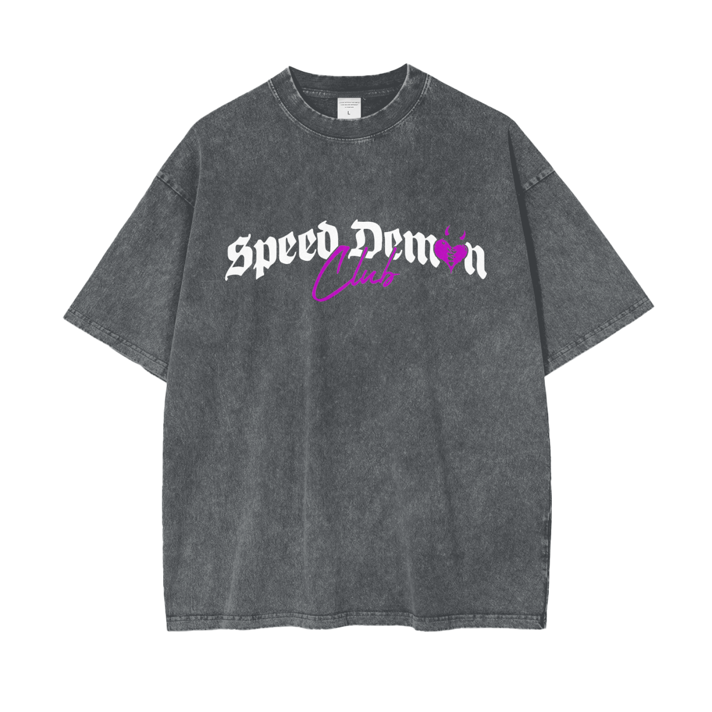 Demon Club Oversized Washed T-Shirt | Official Streetwear