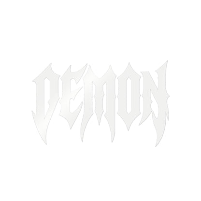 Demon Racing GOTHIC 
DIE-CUT Decal (WHITE)