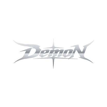 Demon Racing Signature V2 
DIE-CUT Decal (SILVER)