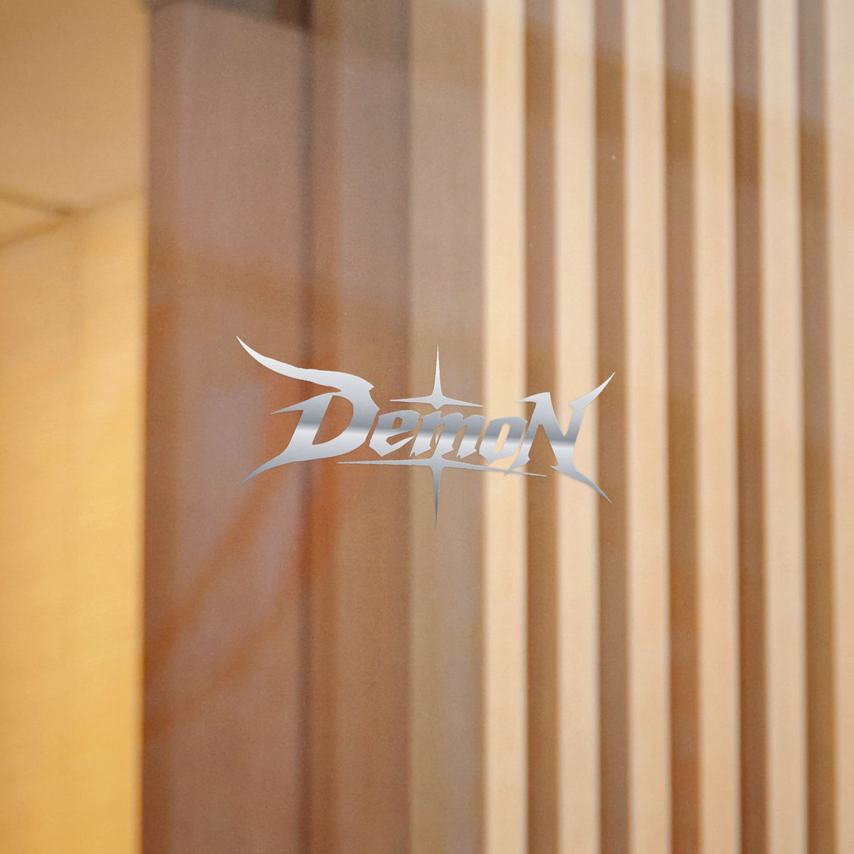 Demon Racing Signature V2 
DIE-CUT Decal (SILVER)