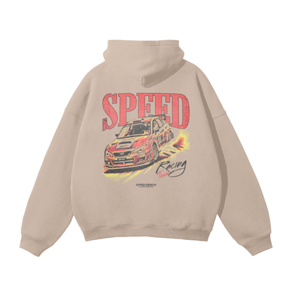 Racing Oversized Fleece Hoodie