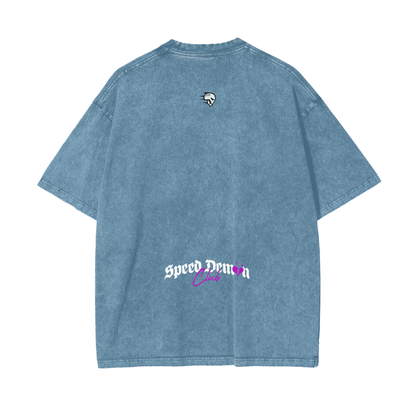 Demon Club Oversized Washed T-Shirt | Official Streetwear