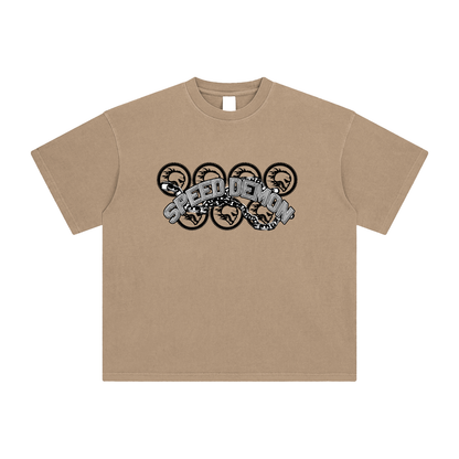Speed Demon Chains Washed T-Shirt | Unisex Streetwear