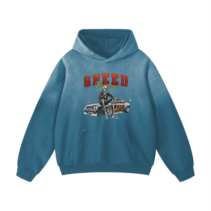 Skeleton Sunfade Oversized Hoodie