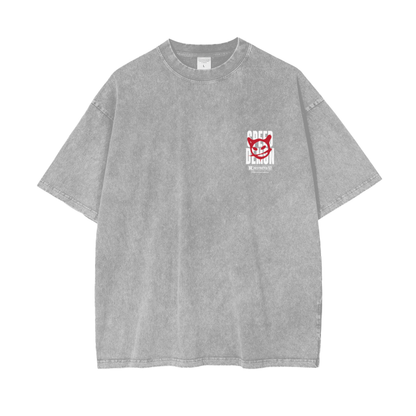 Don't Get Caught - Acid Wash Oversize T-Shirt