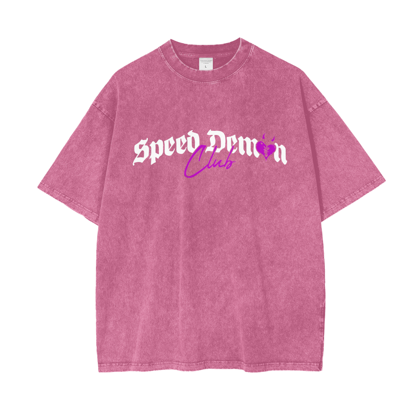 Demon Club Oversized Washed T-Shirt | Official Streetwear