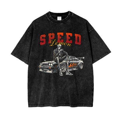 Skeleton Snow Washed T-Shirt
