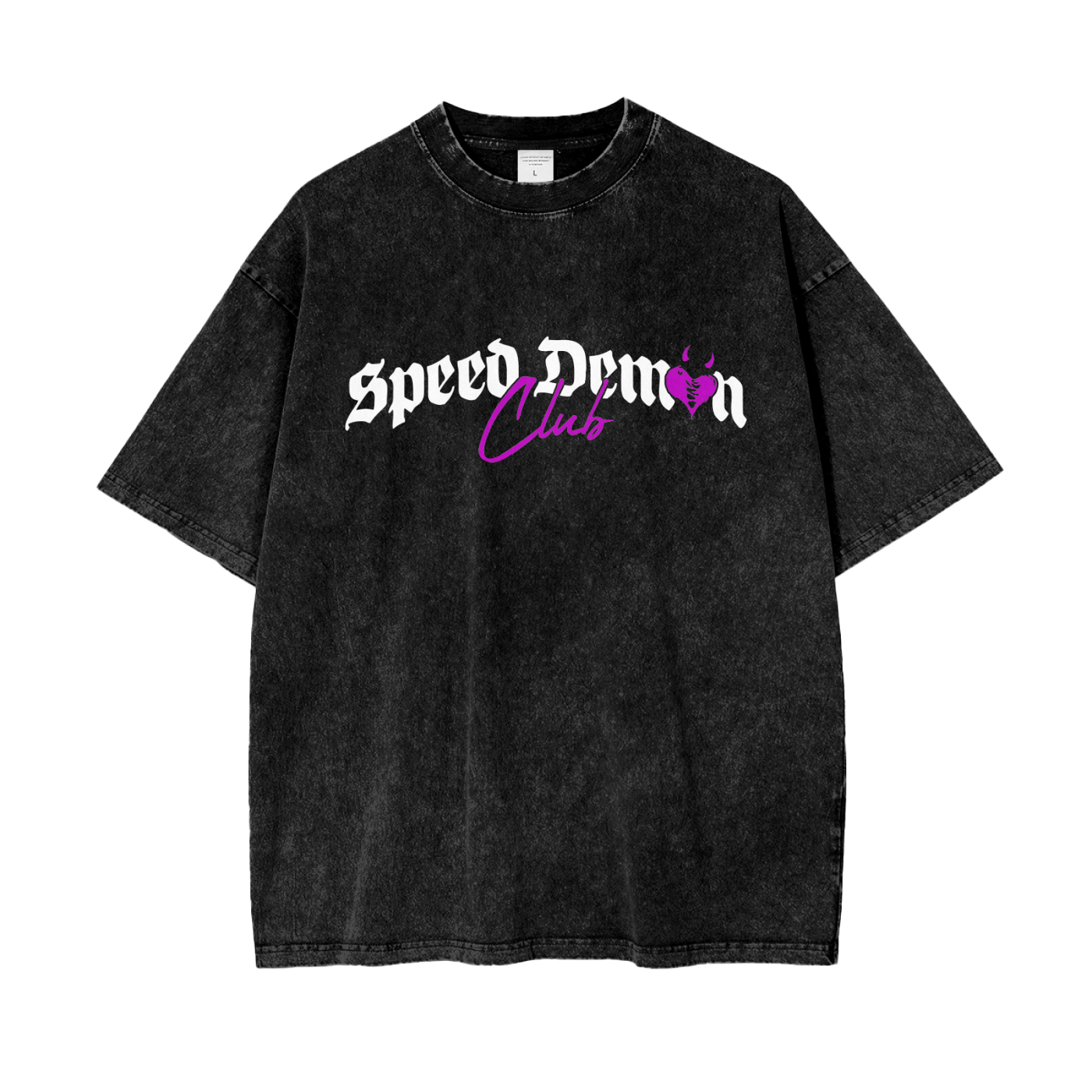 Demon Club Oversized Washed T-Shirt | Official Streetwear