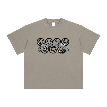 Speed Demon Chains Washed T-Shirt | Unisex Streetwear
