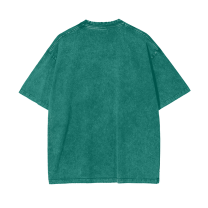 Skeleton Racer Snow Washed T-Shirt