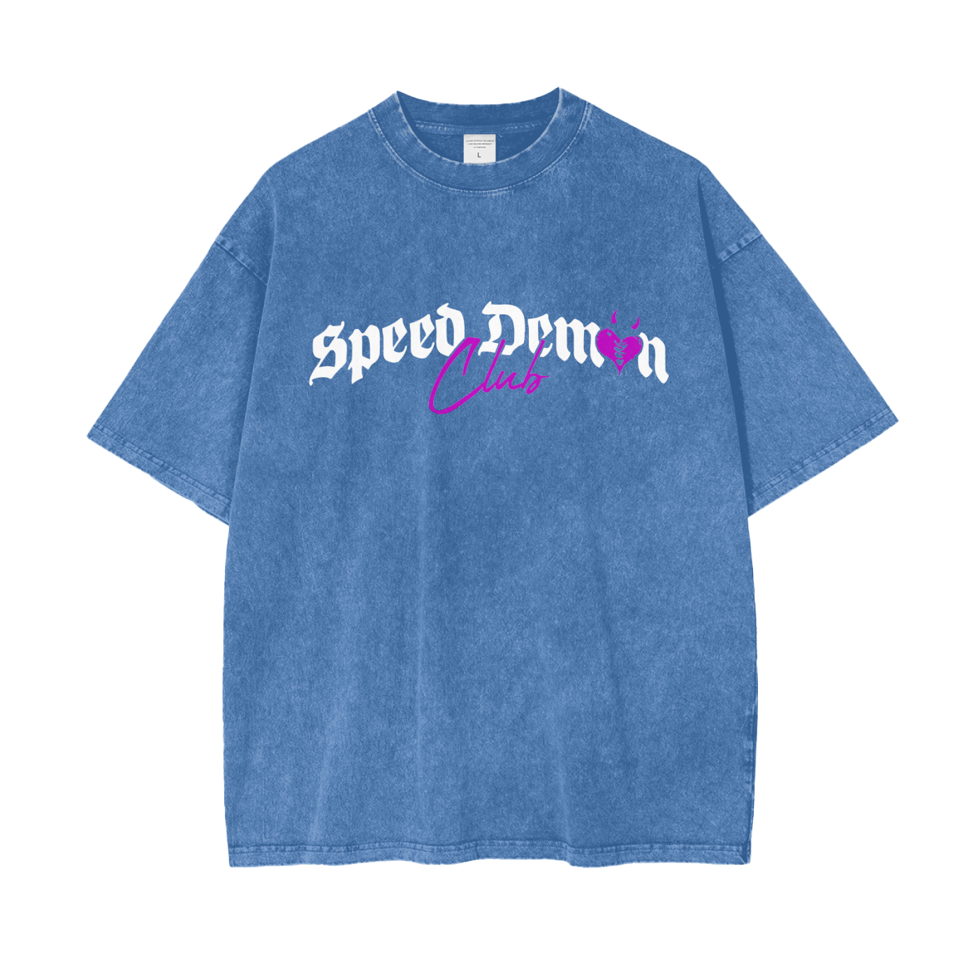 Demon Club Oversized Washed T-Shirt | Official Streetwear