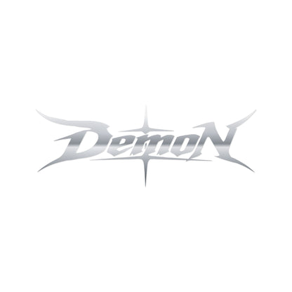 Demon Racing Signature V2 
DIE-CUT Decal (SILVER)