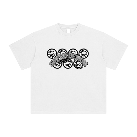 Speed Demon Chains Washed T-Shirt | Unisex Streetwear