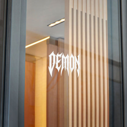 Demon Racing GOTHIC 
DIE-CUT Decal (WHITE)