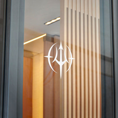 Demon Racing TRIDENT 
DIE-CUT Decal (WHITE)