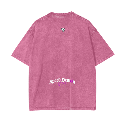 Demon Club Oversized Washed T-Shirt | Official Streetwear