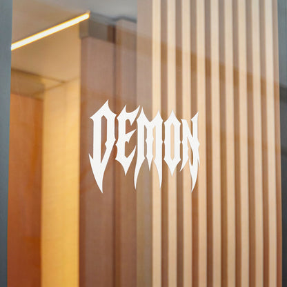 Demon Racing GOTHIC 
DIE-CUT Decal (WHITE)