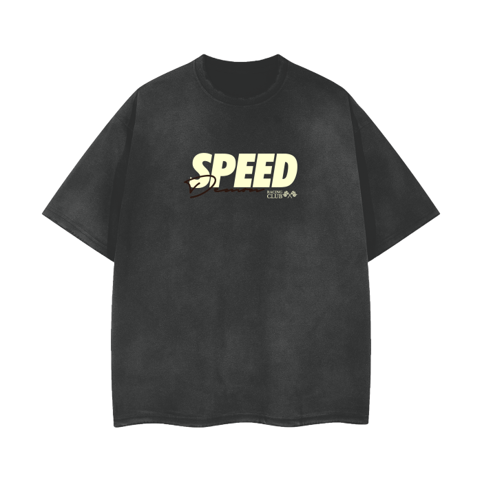 Speed Demon Racing Club Vintage T-Shirt – Unisex Washed Effect Tee