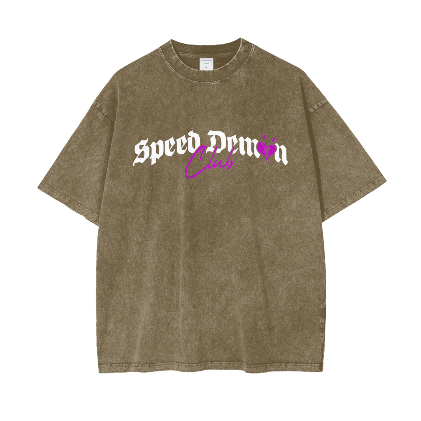 Demon Club Oversized Washed T-Shirt | Official Streetwear