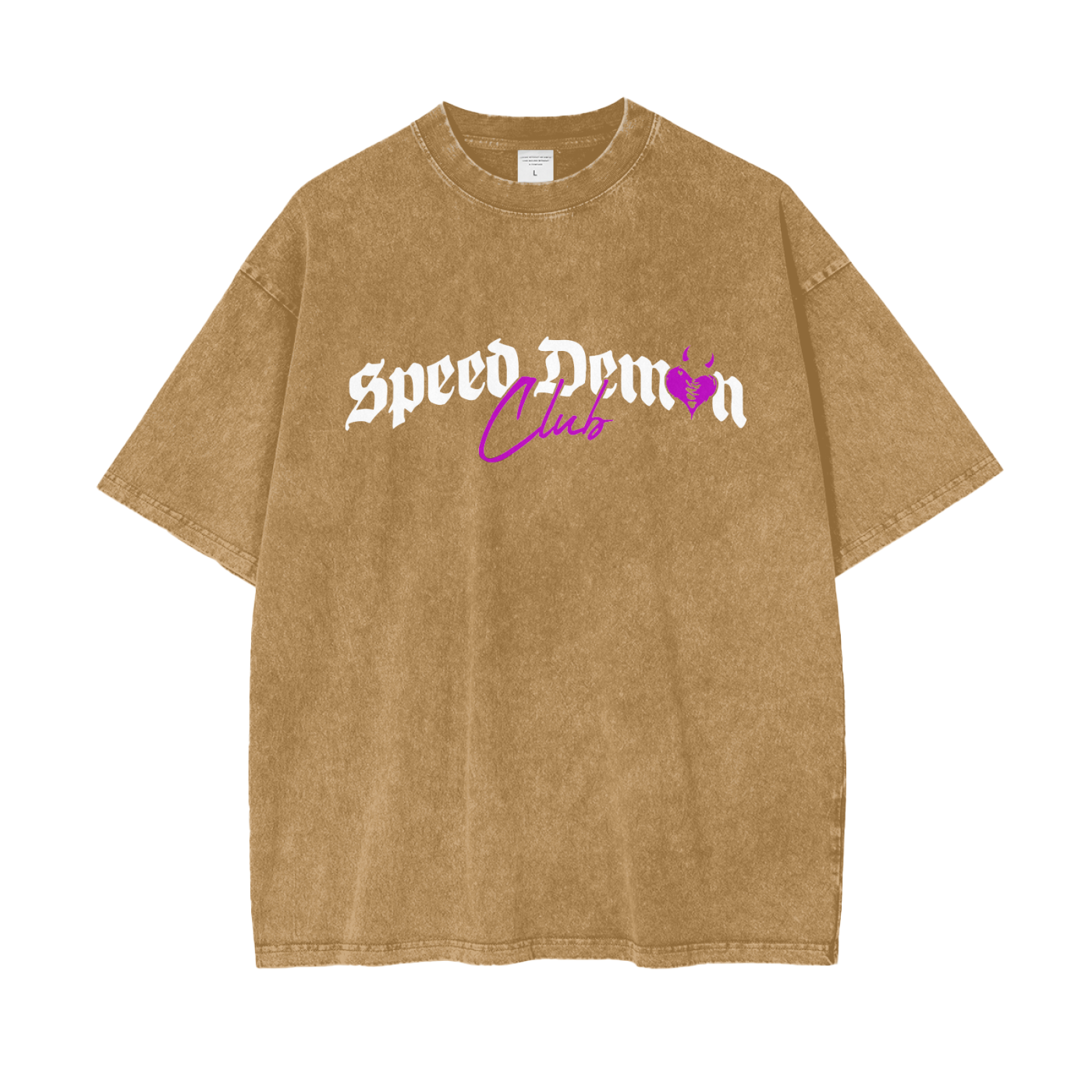 Demon Club Oversized Washed T-Shirt | Official Streetwear