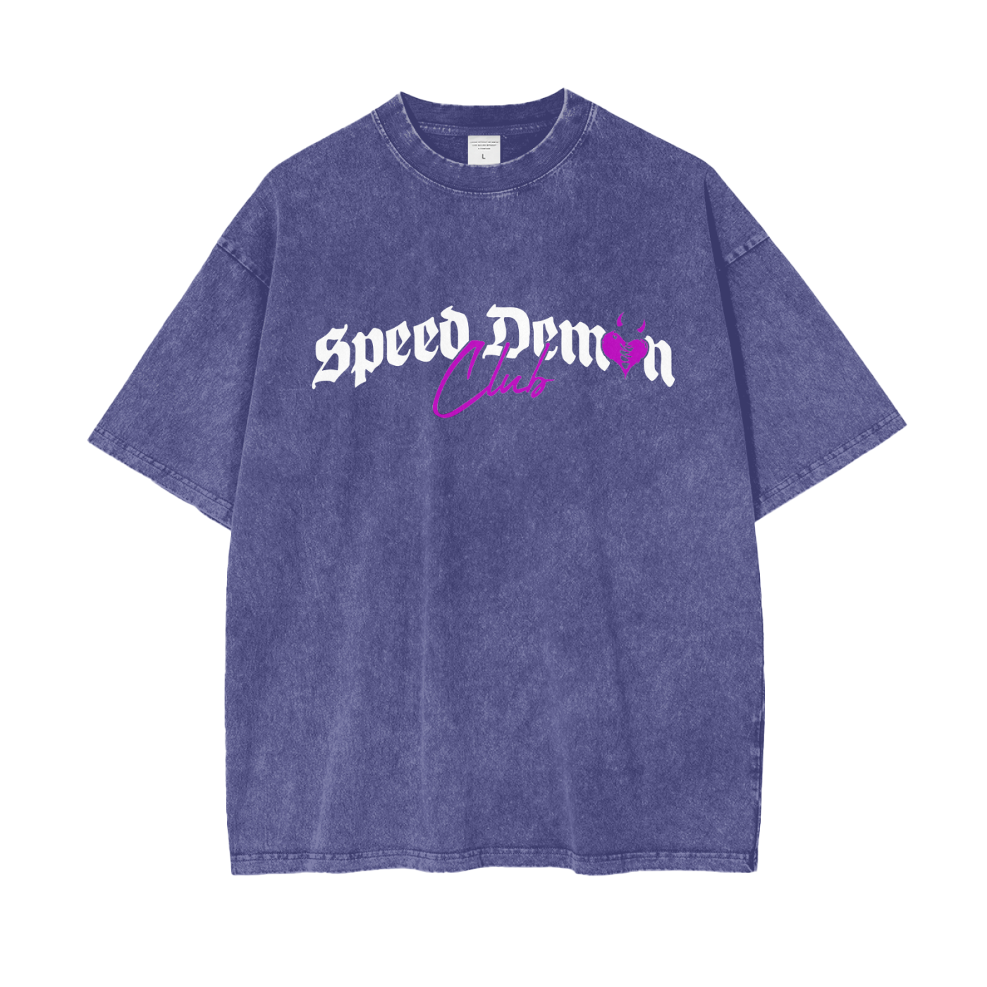 Demon Club Oversized Washed T-Shirt | Official Streetwear