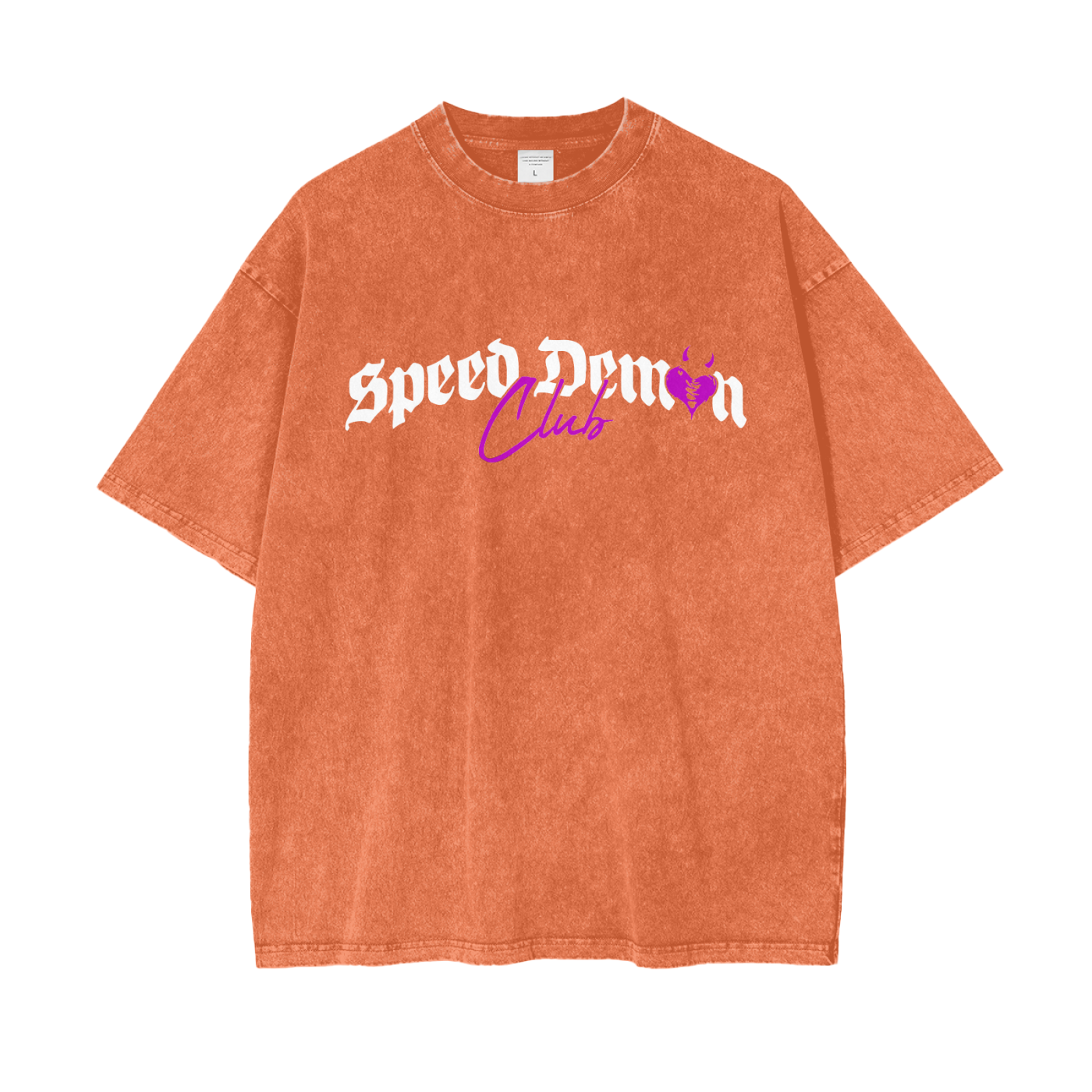 Demon Club Oversized Washed T-Shirt | Official Streetwear