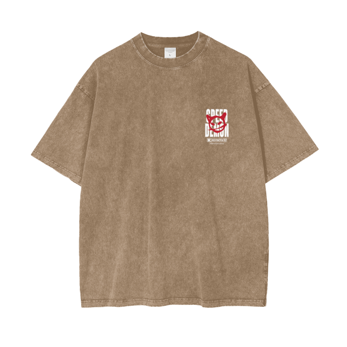 Don't Get Caught - Acid Wash Oversize T-Shirt