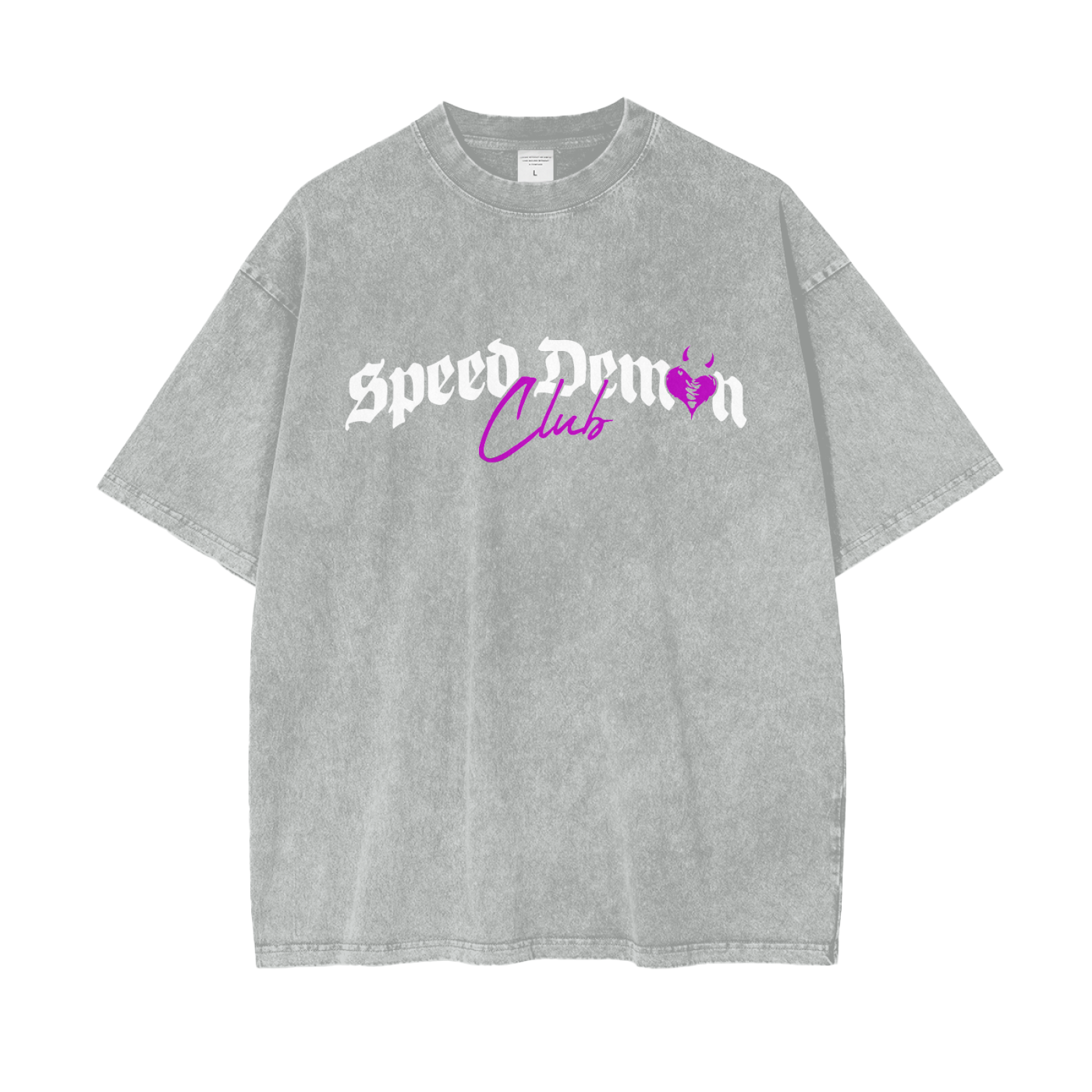 Demon Club Oversized Washed T-Shirt | Official Streetwear 